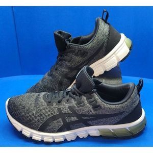 Asics Womens Gel Quantum 90 Size 9.5 Grey Black Running Lace Up  1022A115